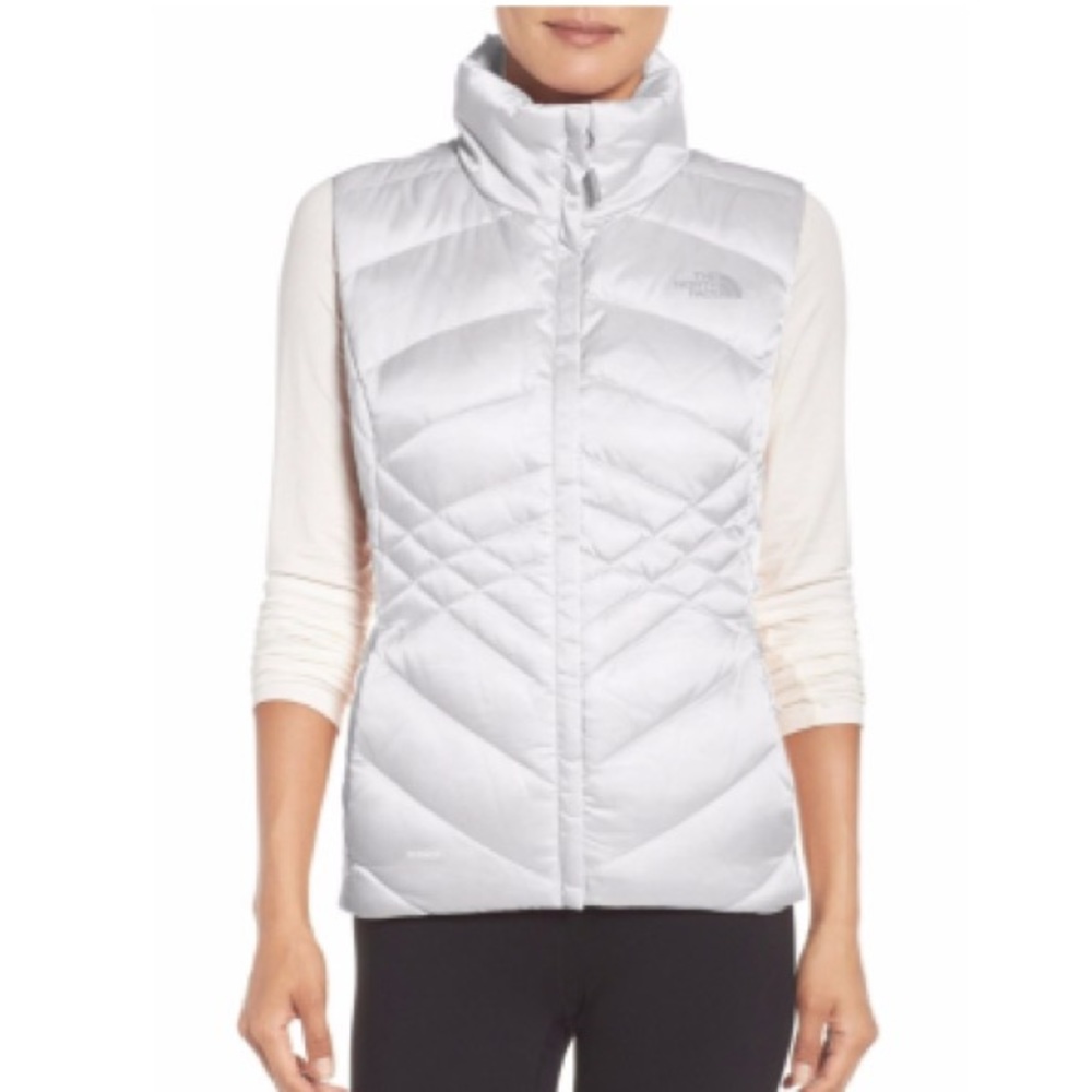 North Face Aconcagua Down Vest, Size Medium, White